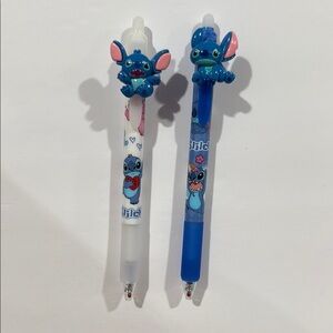 Stitch Blue and White Gel Pens